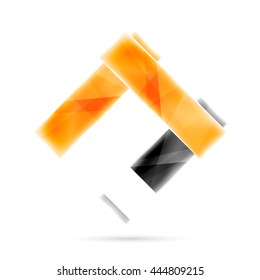 Blank colorful stripes. Business geometric style infographics background. Vector illustration