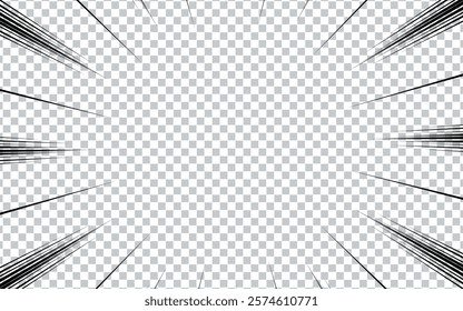 Blank comic abstract background template