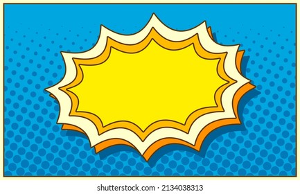 Blank comic background design illustration