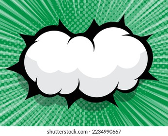 blank comic book, pop art with speech bubble cartoon background vector illustration