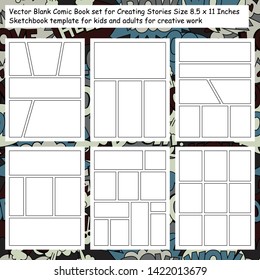 Blank Comic Book and Sketchbook for Kids and Adults to Draw