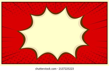 Blank comic cartoon background template
