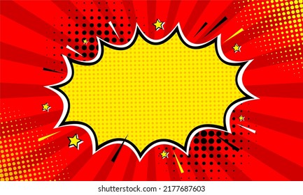 Blank comic cartoon background template