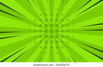 Blank-Comiccartoon-grüner Hintergrund-Vorlage