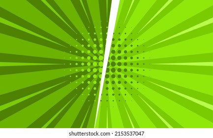 Plantilla de fondo verde para dibujos animados en blanco