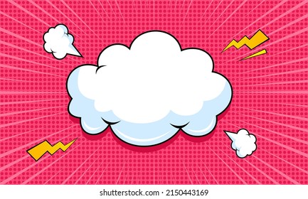 Blank comic cartoon pink background 