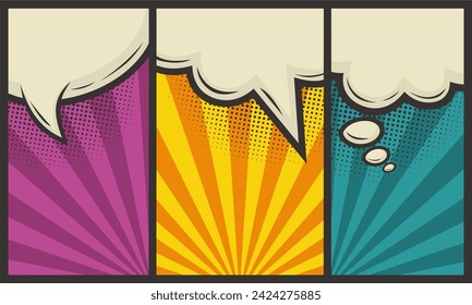 Leerer Comic-Cartoon-Szene-Hintergrund 