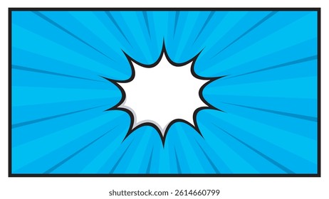 Blank comic cartoon versus background. empty dialog background. Comic background cartoon style