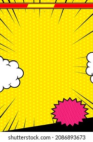 blank comic cover magazine template 