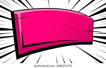 Blank comic place fot text background