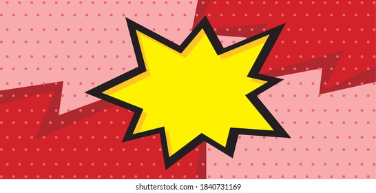 blank comic pop art halftone background 