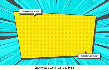Blank comic space cartoon background art