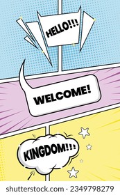 Hintergrund-Bild im leeren Comicstil