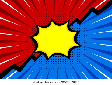 blank comic versus fight background template