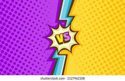 Blank comic versus fight background