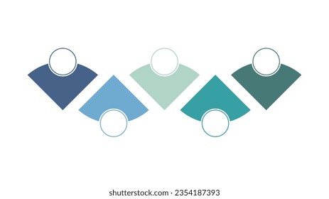 Blank company milestone timeline infographic template as vector with 5 options can be used for progress, diagram, annual report, web design. Business concept.