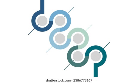 Blank Unternehmen Meilenstein-Timeline Infografik Vorlage als Vektor mit 6 Optionen können für Fortschritt, Diagramm, Geschäftsbericht, Web-Design verwendet werden. Geschäftskonzept.