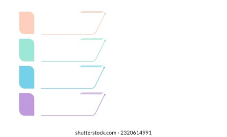 Blank company process chart infographic template as vector with 4 options can be used for progress, diagram, annual report, web design. Business concept.