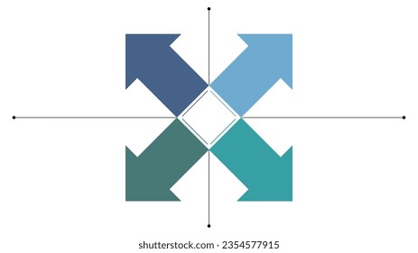 Blank company process chart infographic template as vector with 4 options can be used for progress, diagram, annual report, web design. Business concept.