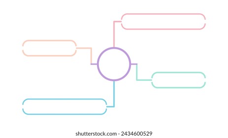 Blank company process chart infographic template as vector with 4 options can be used for progress, diagram, annual report, web design. Business concept.