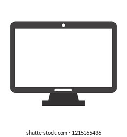 Blank computer screen