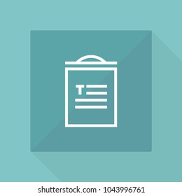 Blank concept vector icon
