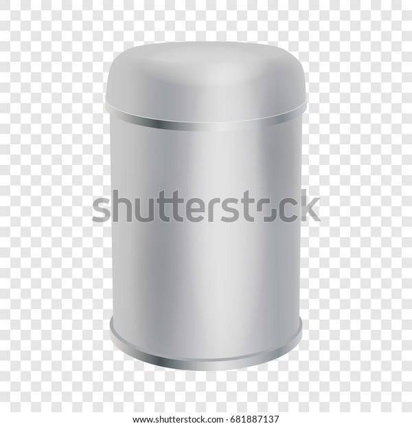 Download Blank Container Cylinder Shape Mockup Realistic Stock ...