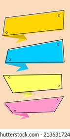 blank conversation board set. designs for speech backgrounds, quotes and advertising templates