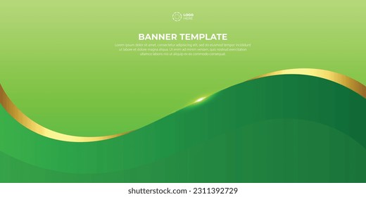 Blank and cool green background for powerpoint template