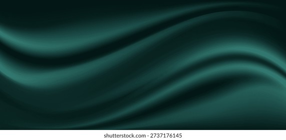 Blank copy space. Dark bluish green and opal dark green tones. Abstract luxury gradient background empty space for display ad product website template poster theme card.

