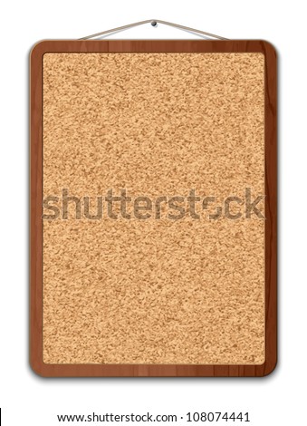 Blank cork board