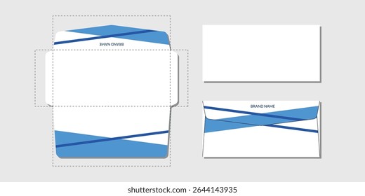 blank corporate envelope template for presentation