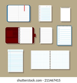 Blank corporate identity set / Notebook. Vector