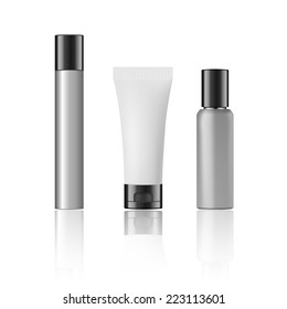 blank cosmetic bottle.vector