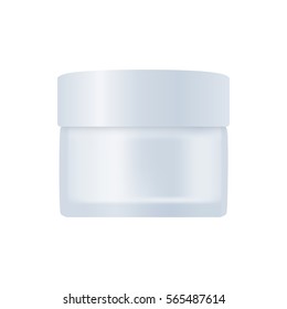 Blank cosmetic package isolated on white background. Tube for cream, shampoo, lotion, emulsion, deodorant, skin oil, hear styling mock up vector illustration