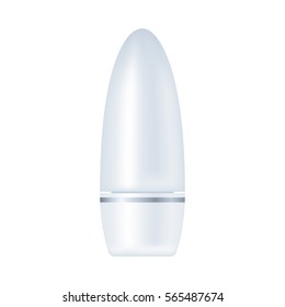 Blank cosmetic package isolated on white background. Tube for cream, lotion, emulsion, deodorant, skin oil. hear styling mock up vector illustration