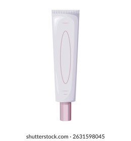 Blank cosmetic tube with cream