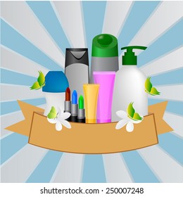 Blank cosmetic tubes ,  Vector