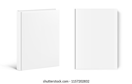 Blank cover books isolated on white background. Vector illustration. EPS10.
