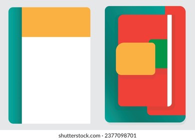 Blank cover flat colour design for background