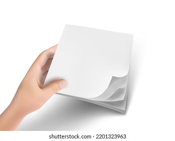Blank Cover Of Magazine, Book, Booklet Or Brochure Fly Template. EPS10 Vector