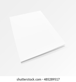 Blank Cover Of Magazine, Book, Booklet Or  Brochure Template. EPS10 Vector