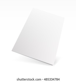 Blank Cover Of Magazine, Book, Booklet Or Brochure Template. EPS10 Vector