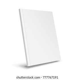 Blank Cover Of Magazine, Book, Booklet, Brochure. Illustration Isolated On White Background. Mock Up Template Ready For Your Design. Vector EPS10 - Shutterstock ID 777767191