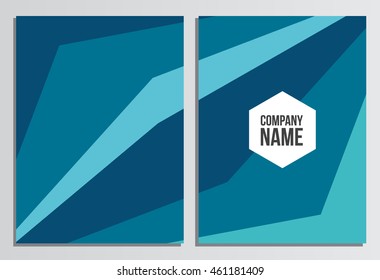 Blank Cover Of Magazine, Book or Brochure. Corporate identity template. Business stationery mock-up with logo. Branding design