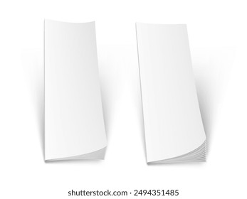 Blank Cover Magazine Or Booklet On White Background. EPS10 Vector