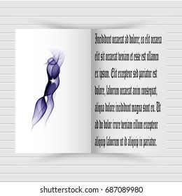 
Blank cover, on a gray background