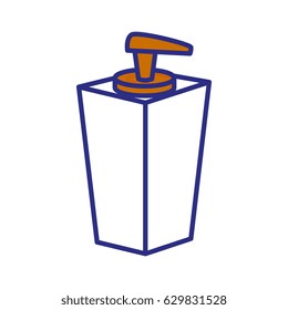 Blank cream bottle