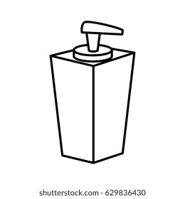 Blank cream bottle