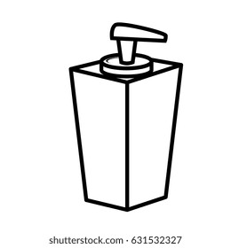 Blank cream bottle